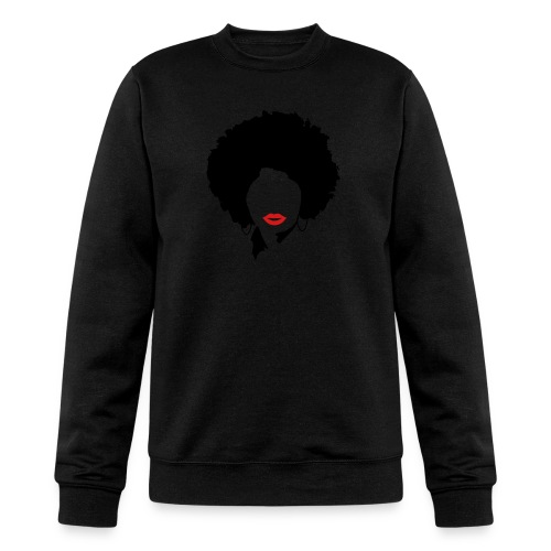 Afro with red lips - Champion Unisex Powerblend Sweatshirt 