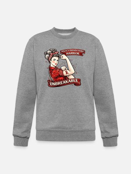 Unbreakable Polycythemia Vera Warrior - Champion Unisex Powerblend Sweatshirt - heather gray