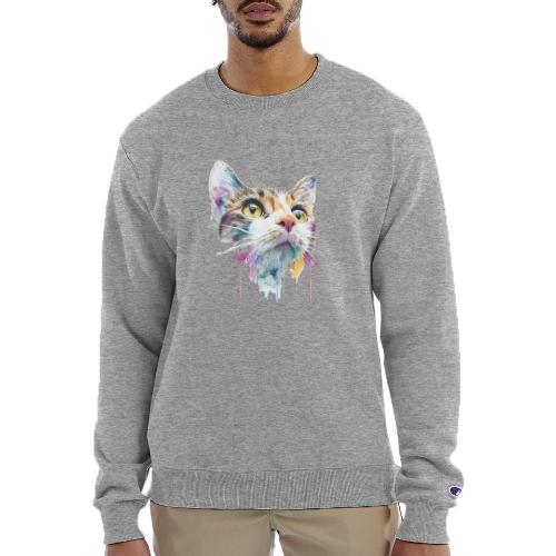 Chromatic Cat Splash - Champion Unisex Powerblend Sweatshirt 