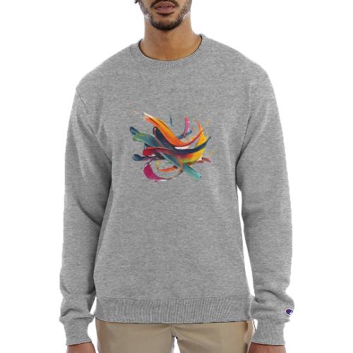 Colorful Waves - Champion Unisex Powerblend Sweatshirt 