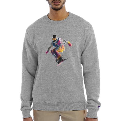 Snowboarding: Frozen Palette - Champion Unisex Powerblend Sweatshirt 