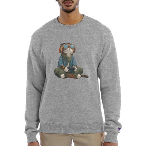 Cat: Purrfect Player - Champion Unisex Powerblend Sweatshirt 