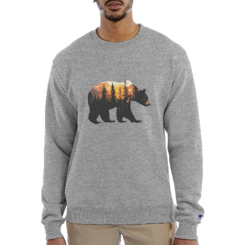 Bear: Sunset Guardian - Champion Unisex Powerblend Sweatshirt 