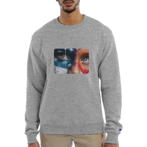 USA: Star-Spangled Glance - Champion Unisex Powerblend Sweatshirt 