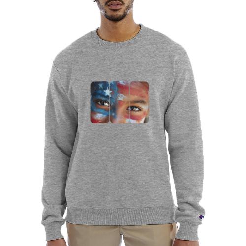 USA: Eyes of the Flag - Champion Unisex Powerblend Sweatshirt 