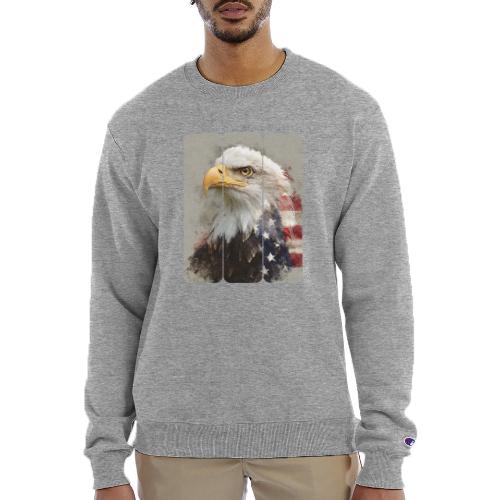 USA: Eagle of the Free - Champion Unisex Powerblend Sweatshirt 