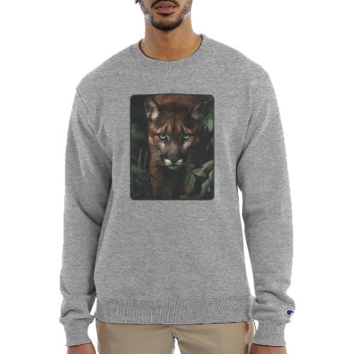 Cougar Jungle Predator Design - Champion Unisex Powerblend Sweatshirt 