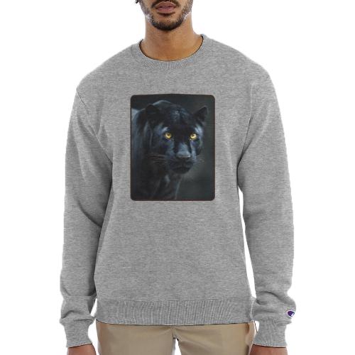 Black Panther Glowing Eyes Design - Champion Unisex Powerblend Sweatshirt 