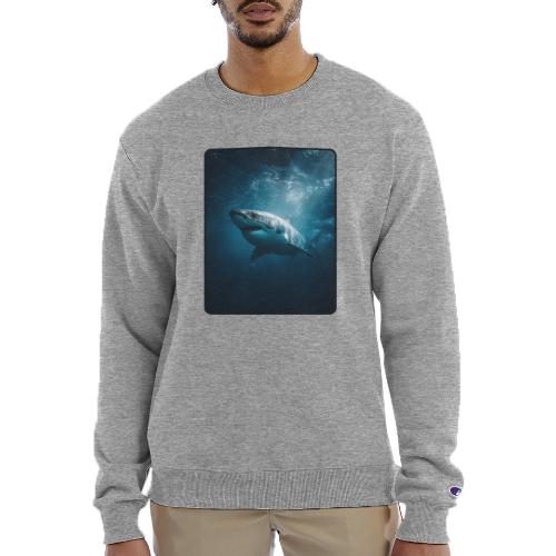 Great White Shark Ocean Design - Champion Unisex Powerblend Sweatshirt 