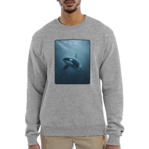 Orca Ocean Wildlife Design - Champion Unisex Powerblend Sweatshirt 