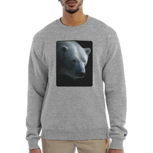 Polar Bear Close-Up Wildlife Design - Champion Unisex Powerblend Sweatshirt 