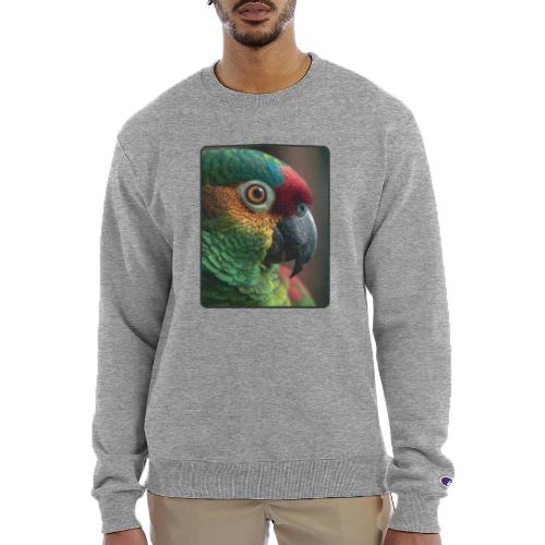 Colorful Parrot Close-Up Design - Champion Unisex Powerblend Sweatshirt 