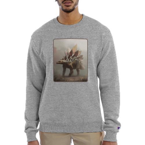 Stegosaurus Misty Forest Design - Champion Unisex Powerblend Sweatshirt 