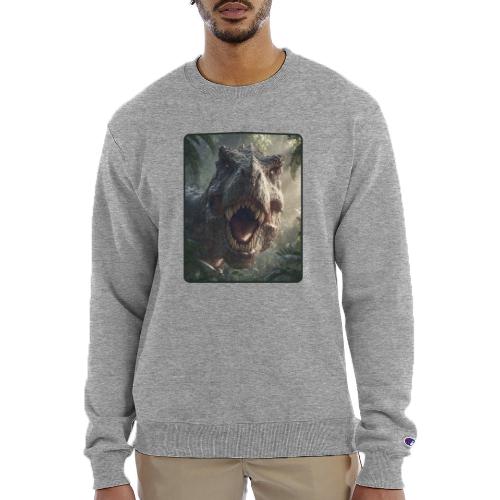 T Rex Jungle Roar Design - Champion Unisex Powerblend Sweatshirt 