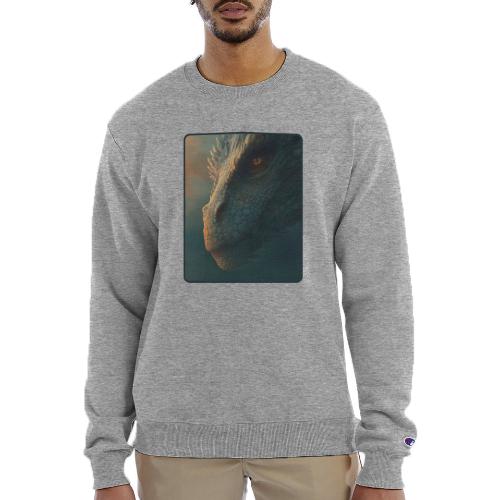 Golden Eye Dragon Close-Up Design - Champion Unisex Powerblend Sweatshirt 