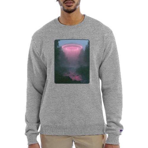 Neon UFO Forest River Design - Champion Unisex Powerblend Sweatshirt 