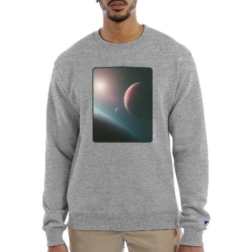 Deep Space Planet Horizon Art - Champion Unisex Powerblend Sweatshirt 