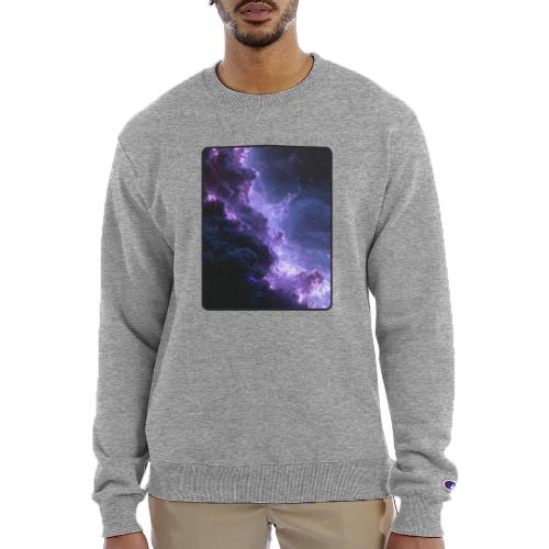 Purple Nebula Space Design - Champion Unisex Powerblend Sweatshirt 