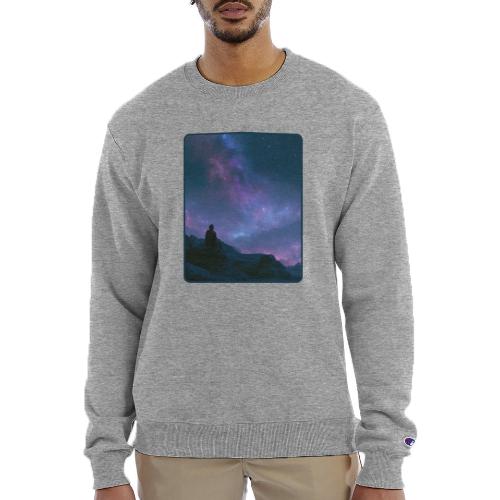 Stargazer Nebula Night Sky Art - Champion Unisex Powerblend Sweatshirt 