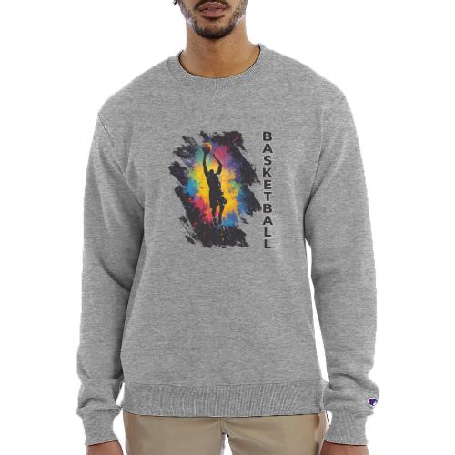 High Energy Basketball Paint Splatter Art - Champion Unisex Powerblend Sweatshirt 