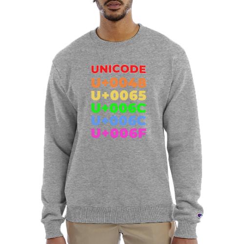Hello, in unicode - Champion Unisex Powerblend Sweatshirt 