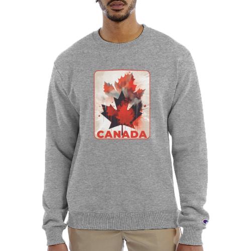 Canada Inked Leaf - Champion Unisex Powerblend Sweatshirt 