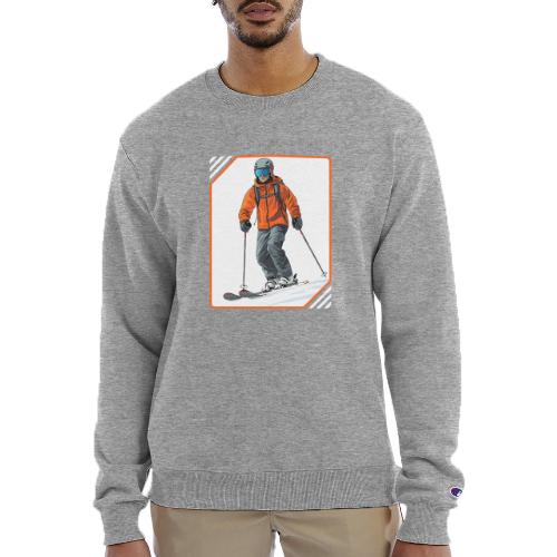 Skiing Thrill Ride - Champion Unisex Powerblend Sweatshirt 