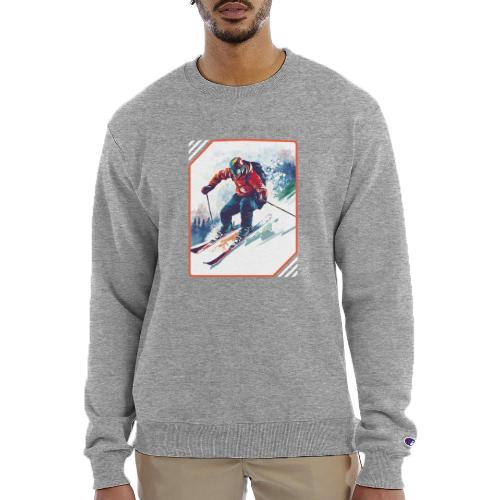 Skiing is Life - Champion Unisex Powerblend Sweatshirt 
