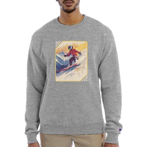 Skiing Through Snow Dreams - Champion Unisex Powerblend Sweatshirt 