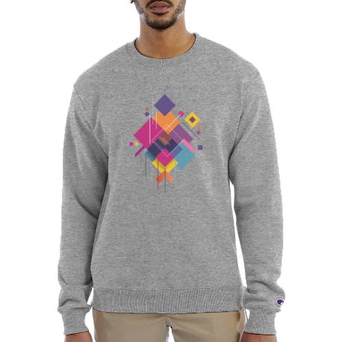 Vibrant Geometry - Champion Unisex Powerblend Sweatshirt 