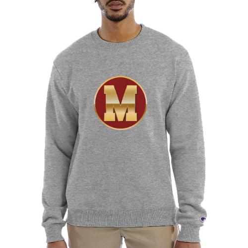 Letter M – Capital Varsity Alphabet Monogram - Champion Unisex Powerblend Sweatshirt 