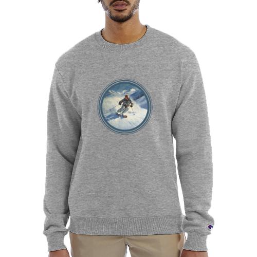 Skiing Power Moves - Champion Unisex Powerblend Sweatshirt 