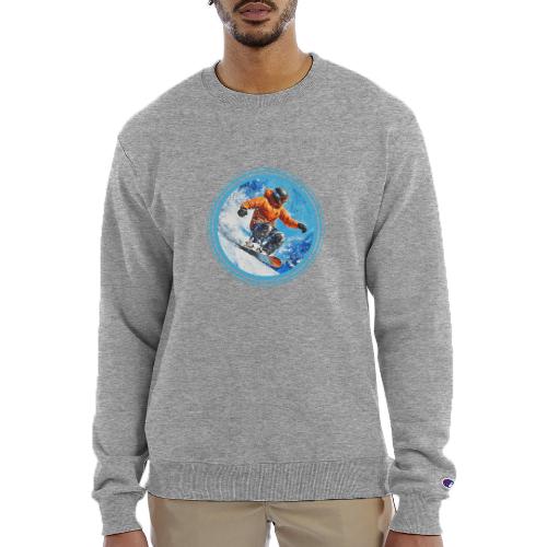Snowboarding Motion - Champion Unisex Powerblend Sweatshirt 