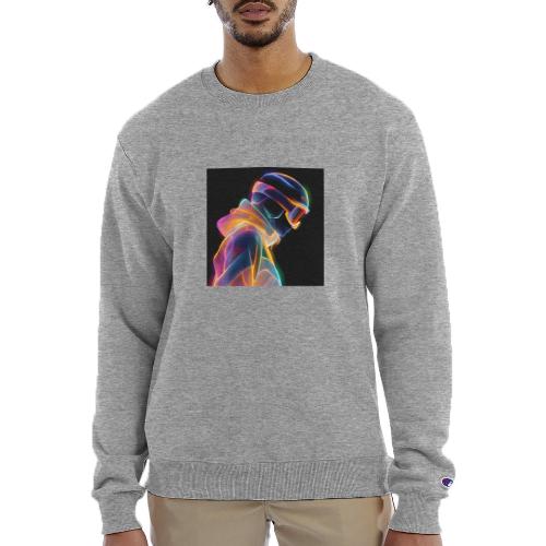 Snowboarding: Neon Gravity Ride - Champion Unisex Powerblend Sweatshirt 