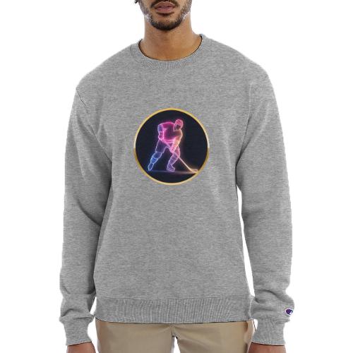 Hockey: Neon Ice Rush - Champion Unisex Powerblend Sweatshirt 