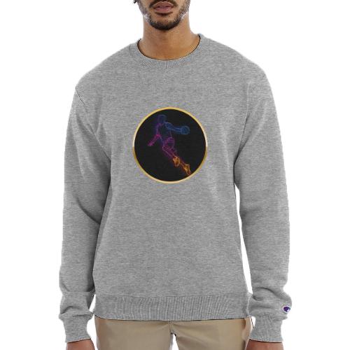 Basketball: Neon Jump Shot - Champion Unisex Powerblend Sweatshirt 