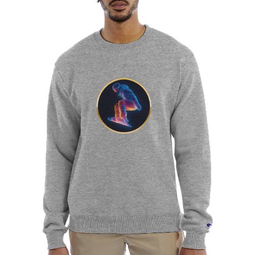 Snowboarding: Arctic Neon Leap - Champion Unisex Powerblend Sweatshirt 
