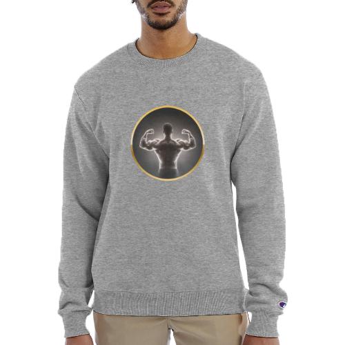 Bodybuilding: Neon Strength Frame - Champion Unisex Powerblend Sweatshirt 