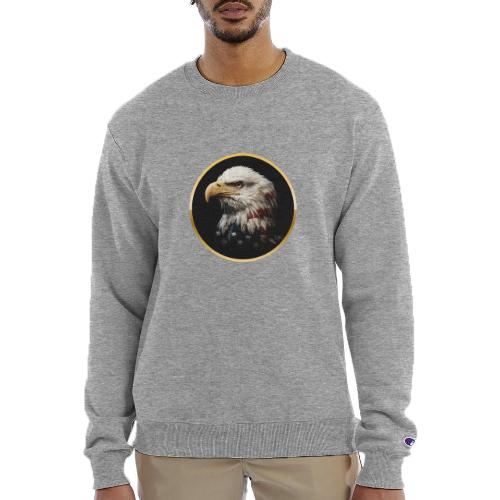 America: Golden Freedom Crest - Champion Unisex Powerblend Sweatshirt 