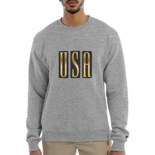 USA Gold Monolith - Champion Unisex Powerblend Sweatshirt 