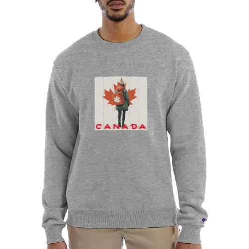 Canada: Proud Canadian Woman - Champion Unisex Powerblend Sweatshirt 