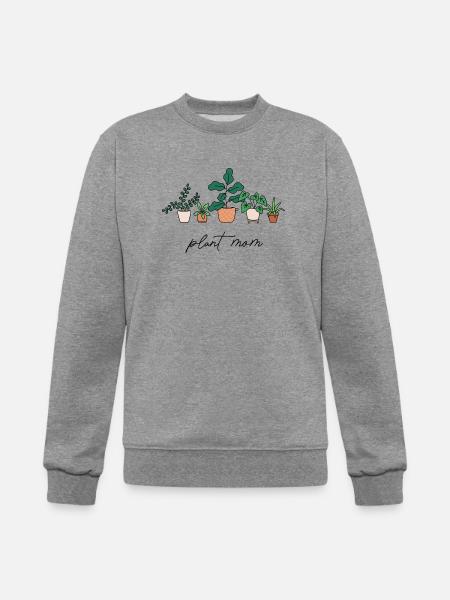 Plant Mom - Champion Unisex Powerblend Sweatshirt - heather gray