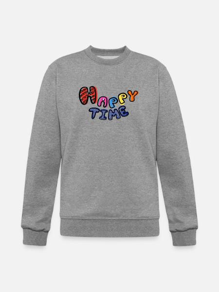 Happytime - Champion Unisex Powerblend Sweatshirt  - heather gray