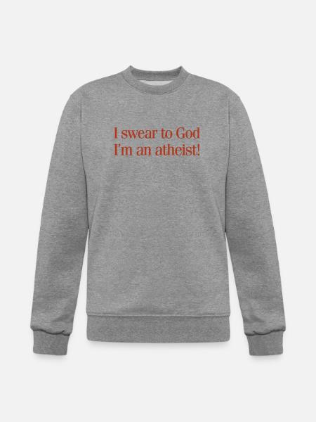 Swear To God Atheist - Champion Unisex Powerblend Sweatshirt - heather gray