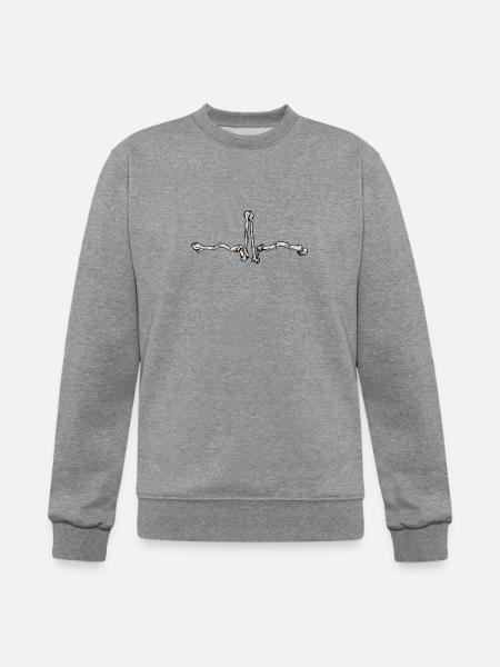 ECG bones - Champion Unisex Powerblend Sweatshirt  - heather gray