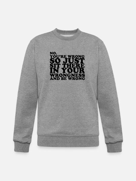 You re Wrong - Champion Unisex Powerblend Sweatshirt  - heather gray