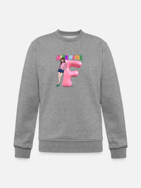 Nick Name F - Champion Unisex Powerblend Sweatshirt - heather gray