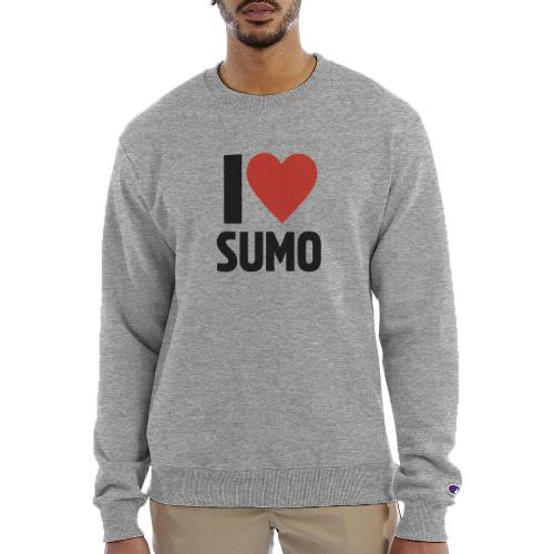 I Love Sumo – Bold Minimalist Sumo Wrestling Fan - Champion Unisex Powerblend Sweatshirt 