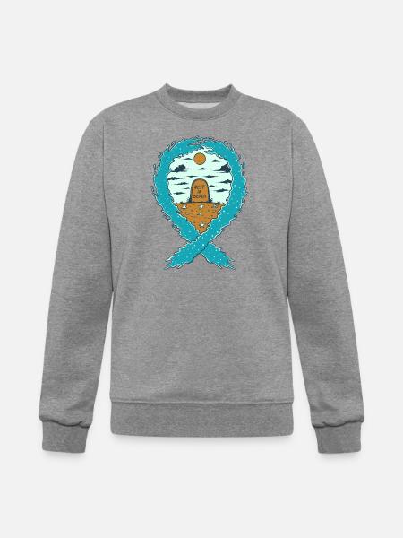 REST IN BEACH - Champion Unisex Powerblend Sweatshirt - heather gray