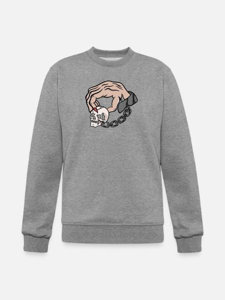 Prison Skull - Champion Unisex Powerblend Sweatshirt - heather gray